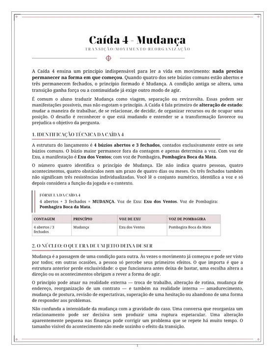 Página do livro · Interpretação de uma caída