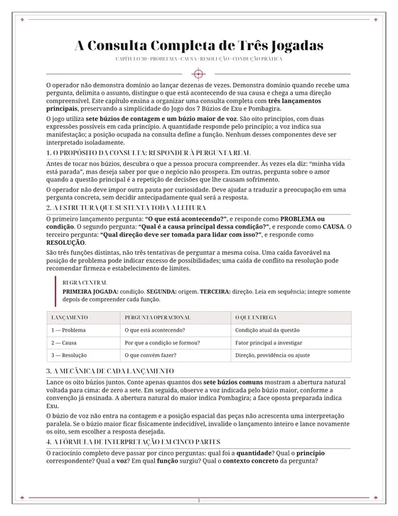Página do livro · Consulta em três jogadas